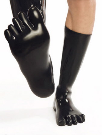 rubber socks with toes